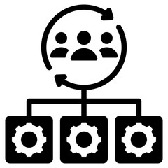 Framework Glyph Icon