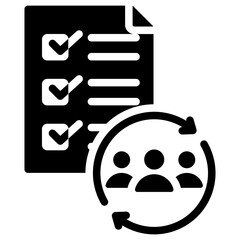 Plan Glyph Icon