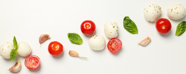 Mozzarella cheese, concept of tasty and delicious dairy products