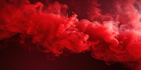 red mystic smoke background design - obrazy, fototapety, plakaty