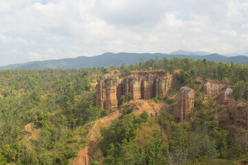 Fototapeta na wymiar pha sing leow grand canyon in chiangmai thailand
