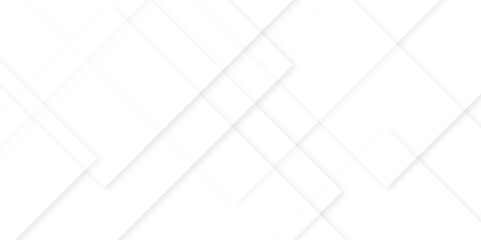 Abstract white and gray paper layers technology modern background,minimal tech lines white light grey modern seamless business technology concept geometric shapes.