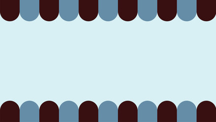 Vector Style Area Copyspace Curtain Background.