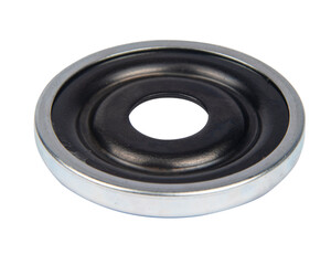 Top view ,Automotive Shock absorber mounting kit isolated on white background.