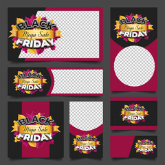 Black Friday Mega Sale Banner Collection