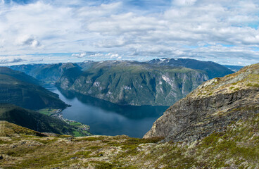 Naklejka na ściany i meble Sognefjord, Mt. Prest, Norway