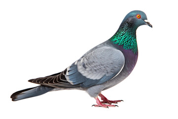 Graceful Pigeon Isolated on Transparent Background