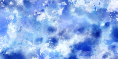 氷や雪をイメージした冬の水彩背景, アブストラクトなウィンターイラストレーション