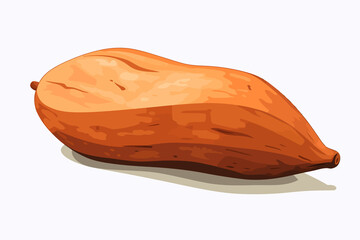 Sweet Potato vector flat minimalistic isolated vector style illustration - obrazy, fototapety, plakaty