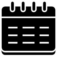 Scheduling simplified. Modern icons. Vector calendar icon. Organize time. Flat design elements for web and apps