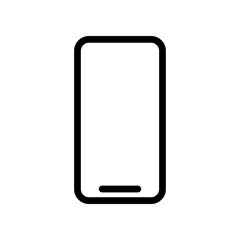 Smartphone line icon. Phone icon in png. Mobile phone in line. Smartphone sign. Cellphone screen.