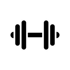 Dumbbell glyph icon. Gym illustration. Kettlebell symbol in png. Dumbbell icon. Kettlebell sign.
