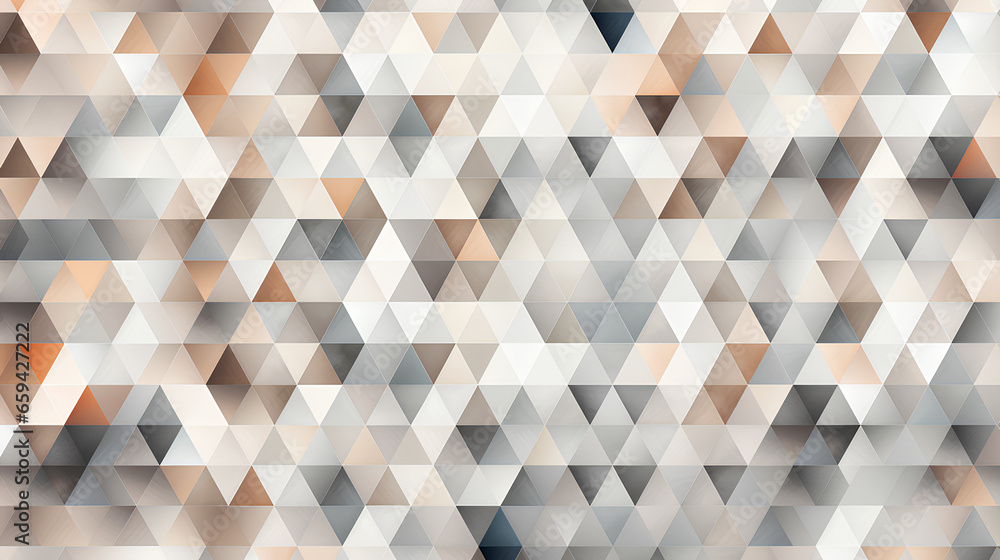 Wall mural a repeating geometric pattern of triangles in different