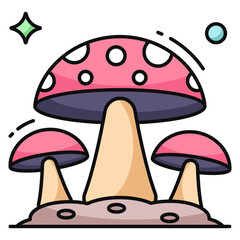 Premium download icon of mushrooms
