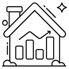 An icon design of property analytics