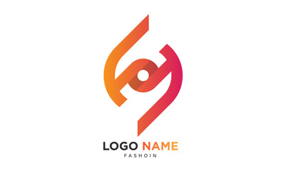 F letter logo, F monogram initial logo,  letter logo using grid.  Typography lettering logo.