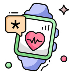 Modern design icon of fitness tracker