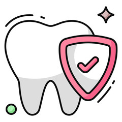 Premium download icon of dental protection