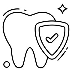 Premium download icon of dental protection