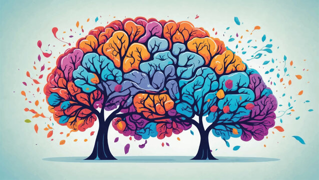 colorful tree vector