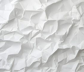 Vintage Grunge Crumpled White Paper Texture Background