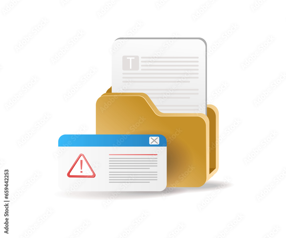 Poster Folder data warning window