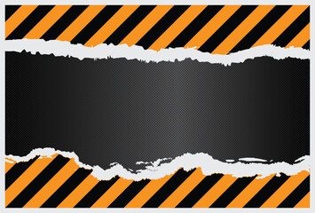 under construction background with black and yellow stripes. vector