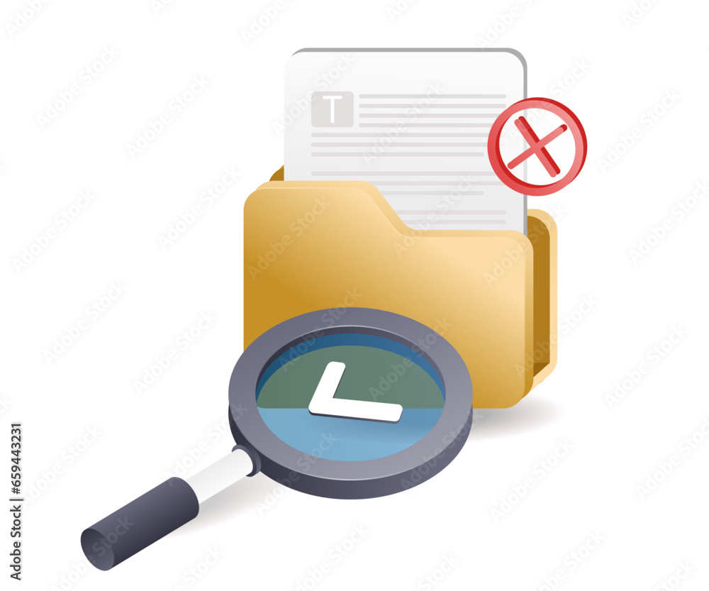 Aufkleber Search for error folder data