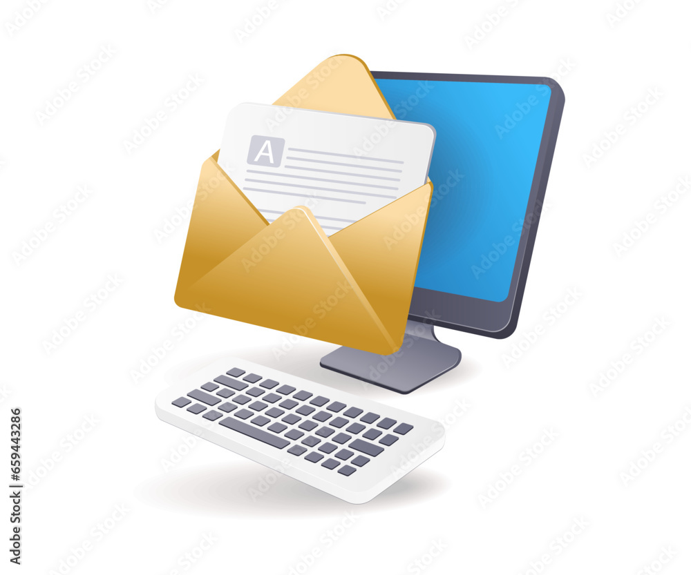 Poster sending computer email data
