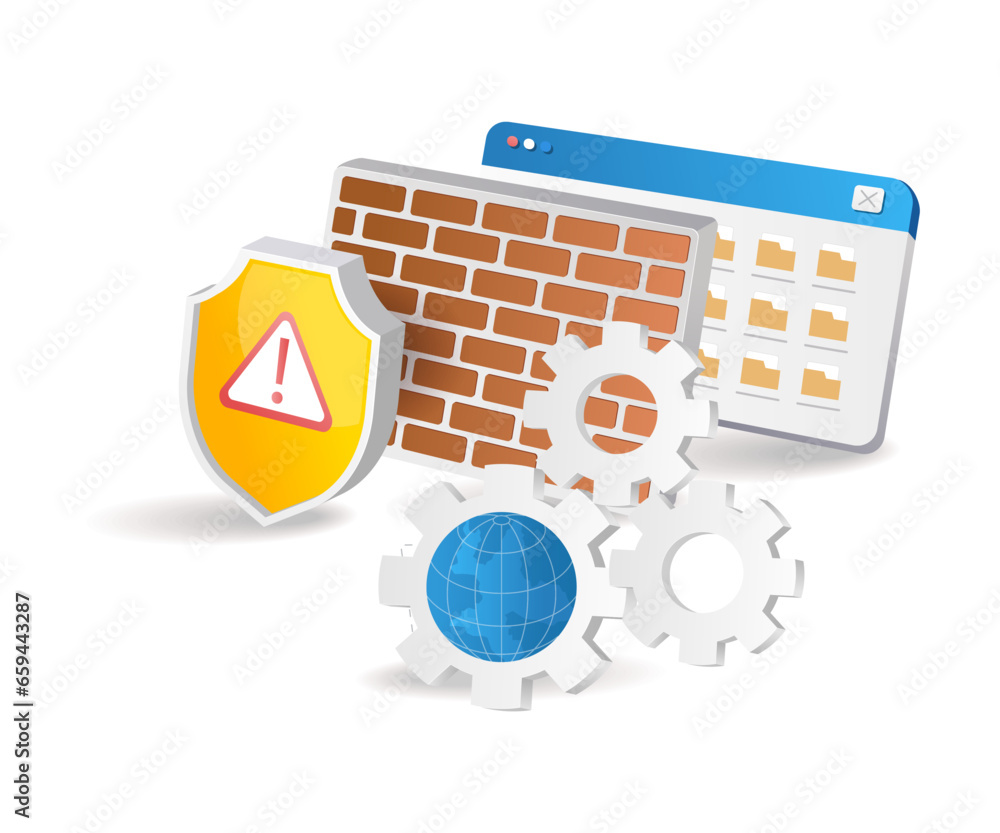 Poster server hosting technology security wall system