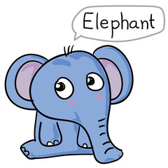 I am a big elephant But now he's cute.