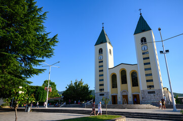 St James Church in Medjugorje, Bosnia and Herzegovina. 2023/07/13.
