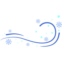 Winter Wind Blowing  Snowflake