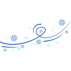 Winter Wind Blowing  Snowflake