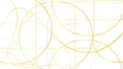 Abstract curve yellow pasta on white background. Hand drawn banner with noodles