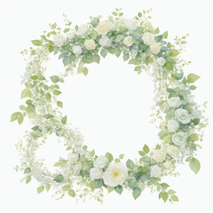 Fototapeta premium frame of flowers