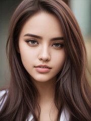 Naklejka premium portrait of a person with unique looks