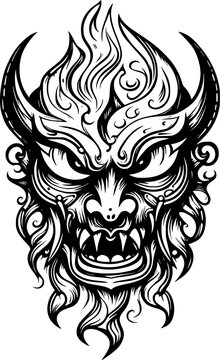 recommend clip art: evil monster cartoon face