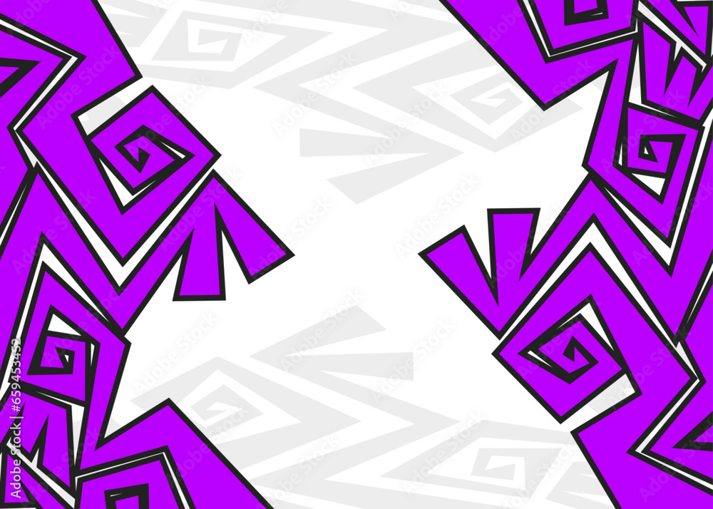 Poster minimalist background with simple geometric aztec pattern and with some copy space area