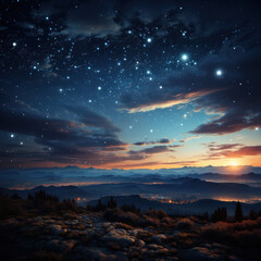 a beautiful night sky with stars

