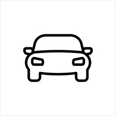 car Icon. vector illustration on white background
