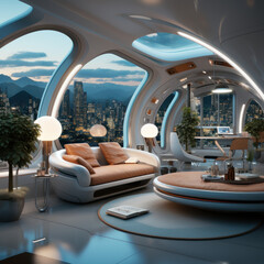 Fototapeta premium Space station is the new frontier in luxury 