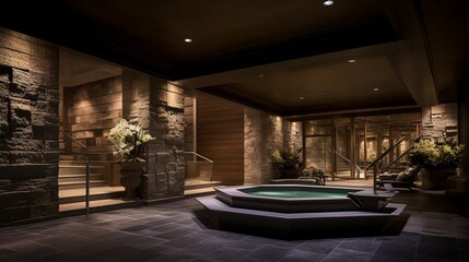 Opulent Spa Offering Amenities such as a Sauna, Steam Room, and Relaxation Area.