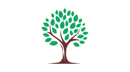 Tree green vector illustrations. roots mangrove tree vector design on a white background.