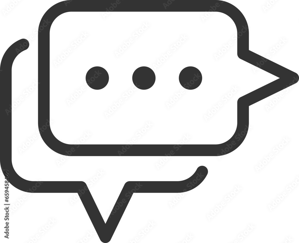 Poster chat icon vector design element. talk bubble speech sign. dialogue balloon.