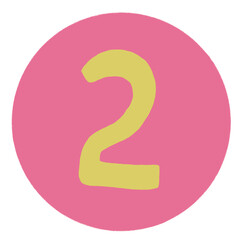 pink number 2