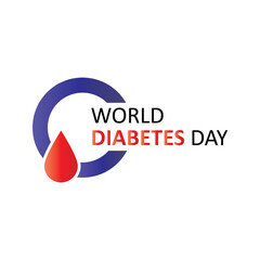 World Diabetes day is observed every year on November 14,vector logo type icon, Create Awareness & Fight Diabetes Vector illustration..eps