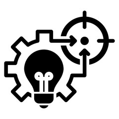 Contingency Plan Icon. Part of Business Continuity Icon Pack in Glyph. A collection of essential icons representing disaster recovery, resilience, and continuity for businesses.