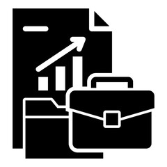 Documentation Icon. Part of Business Continuity Icon Pack in Glyph. A collection of essential icons representing disaster recovery, resilience, and continuity for businesses.