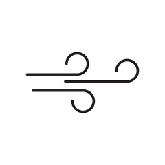 Wind icon. Vector illustration, vector sign on white background..eps